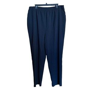 Maggie Barnes Plus Size 1X 18 20 Black Gauze Gauzy Lagenlook Pull On Pants